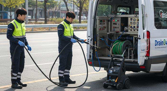 단원구 하수구막힘 고압세척 최고 장비