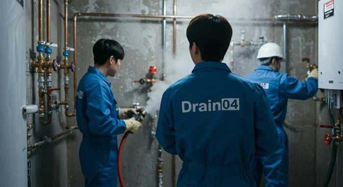 선부동 언 수도 녹임 해빙 업체 꽁꽁 언 배수관 시원하게