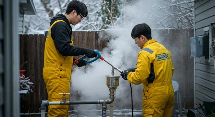 안산 언수도 녹임 하수구 꽁꽁 언 수도 하수구 해결