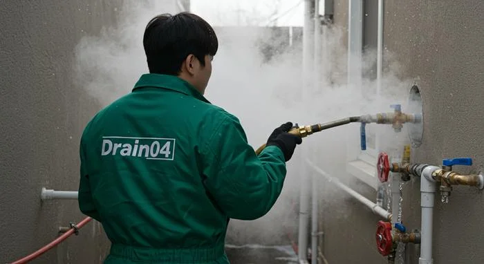 부곡동 언 수도 녹임 해빙 업체 겨울철 하수구 긴급 복구