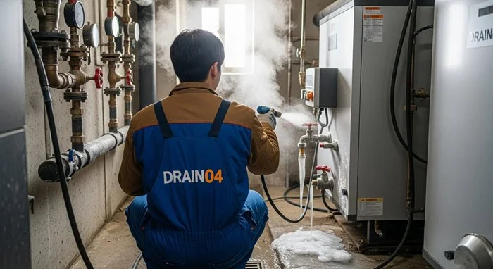 사사동 수도관 동파 하수구 동파로 인한 역류 문제 해결