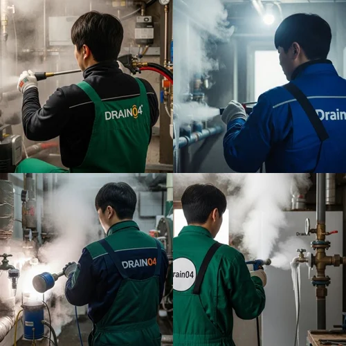 건건동 수도관 동파 하수구 녹여서 깔끔하게 복구