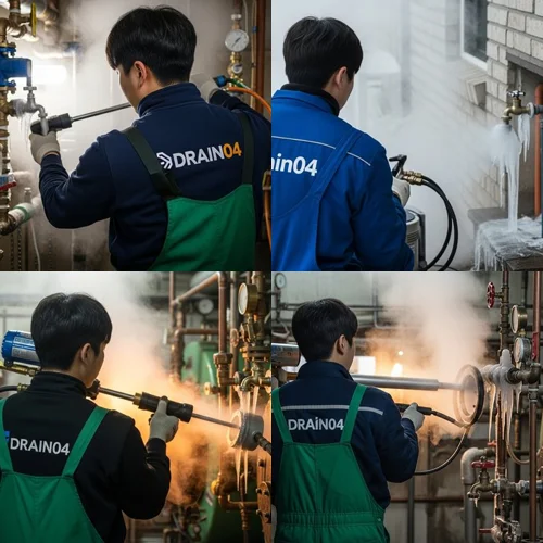 사사동 해빙 하수도 배관 업체 배관 해빙의 달인이 왔어요