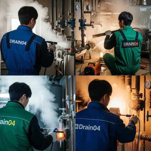 해빙 시기에 필요한 배관 보호 대책