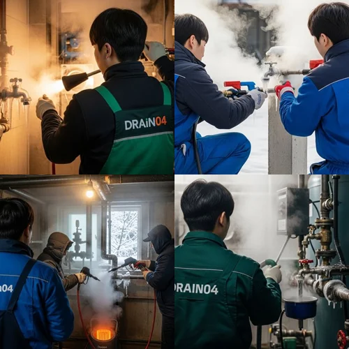 해빙 시기에 필요한 배관 보호 대책