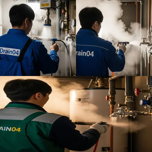 선감동 수도관 동파 하수구 꽁꽁 언 곳 빠르게 녹여