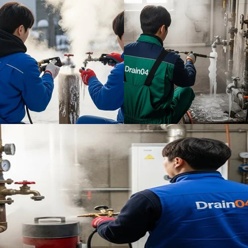 선감동 수도관 동파 하수구 꽁꽁 언 곳 빠르게 녹여