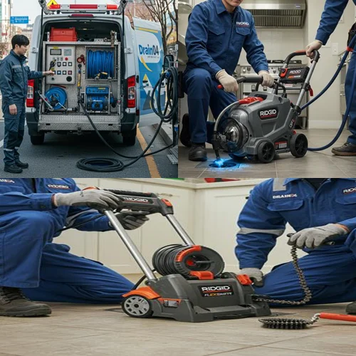 안산 하수구막힘 뚫음 작업은 역시 전문 장비가 답이네요