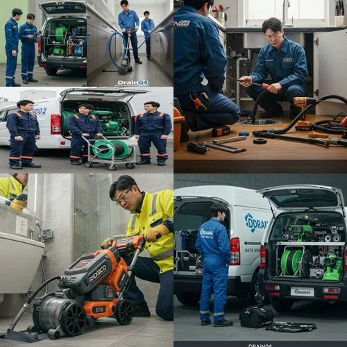 안산 팔곡일동 하수구막힘 뚫음 작업... 층이라 더 심했던 막힘