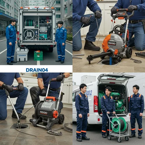 안산시 하수구막힘 뚫음 작업... 반월공단 공장 배관