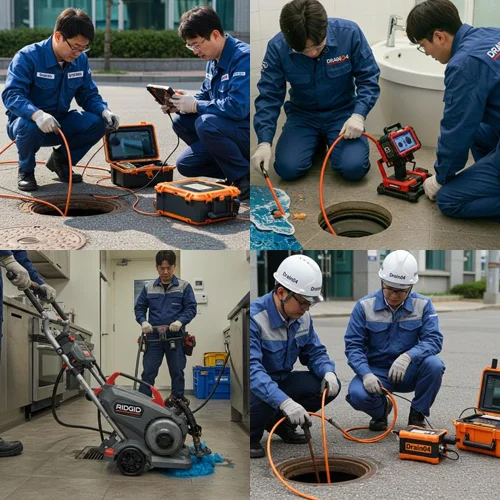 안산 성곡동 하수구막힘 뚫음, 반월공단 야간 작업