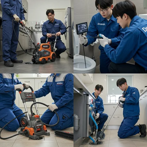 안산시 하수도 배수구 막힘 꽉 막힌 배관 시원하게 해결했어요! 