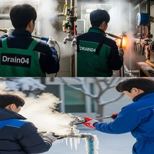 상록구 이동 언 수도 녹임 해빙 업체 얼었을 때 시원하게 뚫어