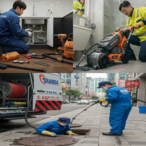 한양대 에리카 캠퍼스 근처 원룸 막힘 해결, 사동 하수구 뚫음 하수도