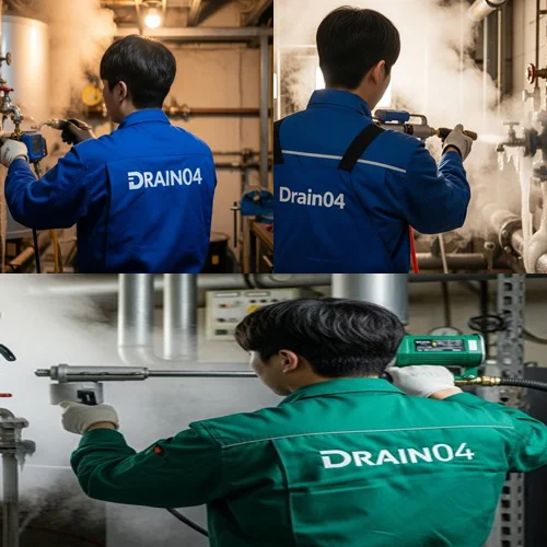 원시동 수도 동파 녹임 해빙 꽁꽁 언 하수도 시원하게