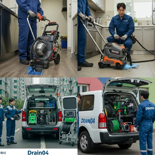 사사동 하수구 뚫음 하수도 전원주택 마당 맨홀 역류 해결 완료