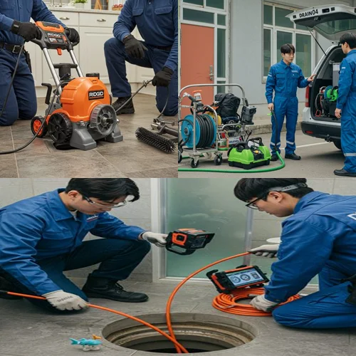 사사동 하수구 뚫음 하수도 전원주택 마당 맨홀 역류 해결 완료