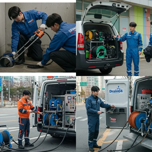 꽉 막힌 하수도 시원하게 뚫었어요 안산시 하수구 뚫음 하수도 작업 후기