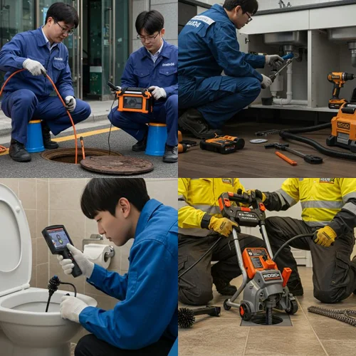 사사동 하수구 막힘 업체, 전원주택 마당 맨홀 역류 해결 완료!