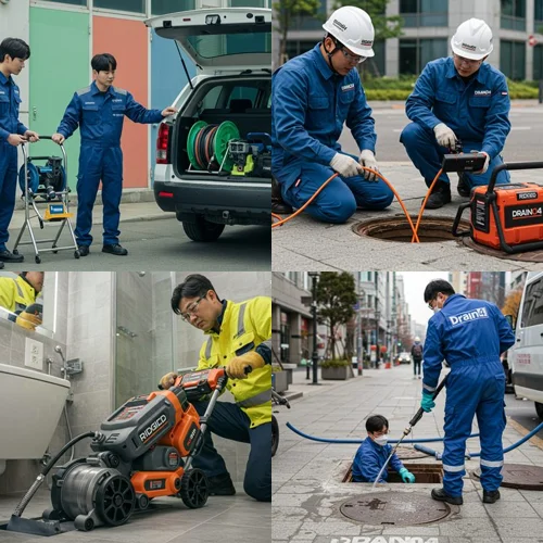 사사동 하수구 막힘 업체, 전원주택 마당 맨홀 역류 해결 완료!