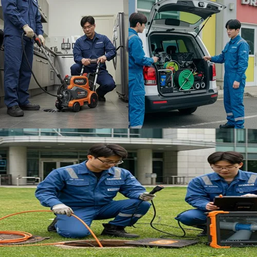 사사동 하수구 막힘 업체, 전원주택 마당 맨홀 역류 해결 완료!