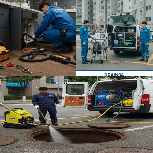 공장 건물 횡주관 청소엔 여기가 최고! 상록구 하수구 고압세척 횡주관