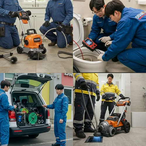 공장 건물 횡주관 청소엔 여기가 최고! 상록구 하수구 고압세척 횡주관