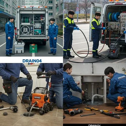 안산시 하수구 고압세척 횡주관 청소 후기