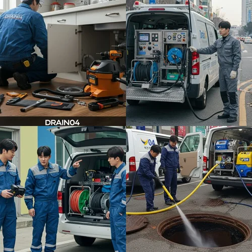 본오동/사동 빌딩 지하 배관 스케일링! 상록구 하수구 고압세척 횡주관 리얼 후기