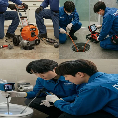 단원구 하수도 배수구 막힘 안산 고잔동선부동에서 뚫음