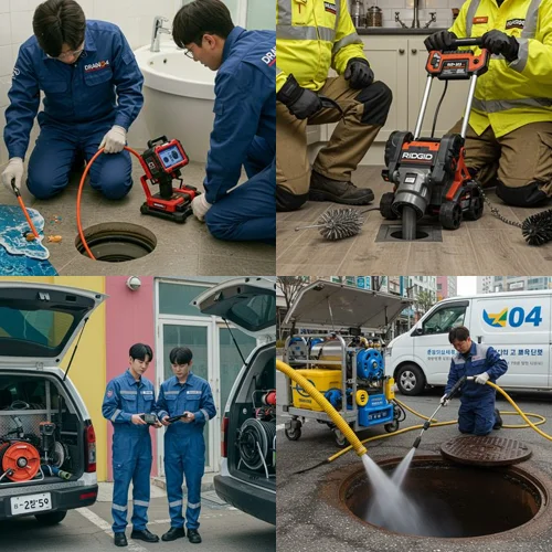 본오동/사동 빌라 1층 역류 완벽 해결! 상록구 변기 막힘 수리