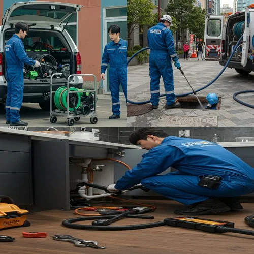 본오동/사동 빌라 1층 역류 완벽 해결! 상록구 변기 막힘 수리