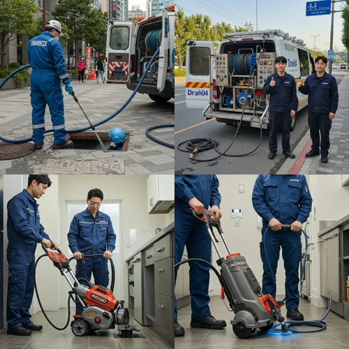 상록구 월피동 싱크대 막힘 배수구 기름때 꽉