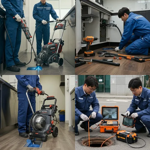 초지동 싱크대 막힘 배수구 아파트 주방