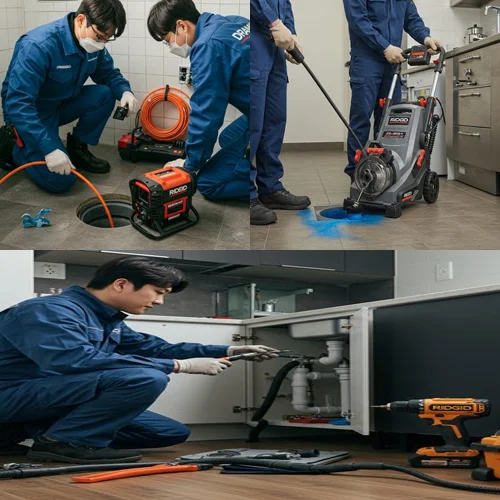 풍도동 싱크대 막힘 배수구 하부장 누수