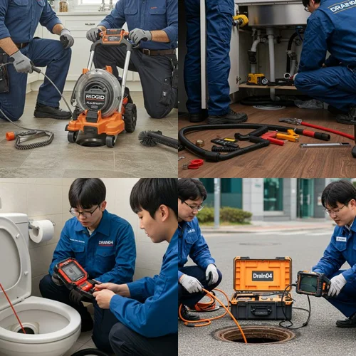 풍도동 싱크대 막힘 배수구 하부장 누수