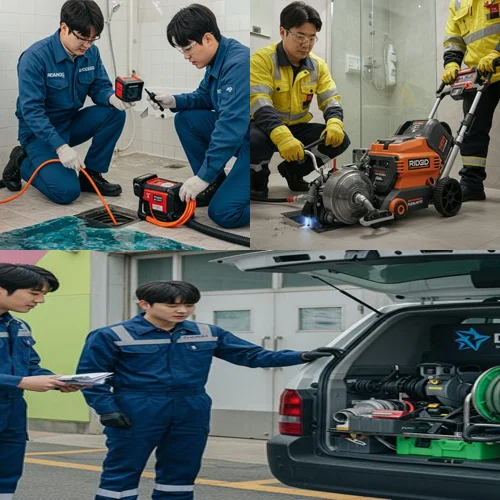 성곡동 하수도막힘 공장 오수관