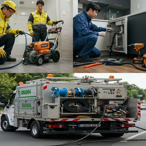 성곡동 하수도막힘 공장 오수관