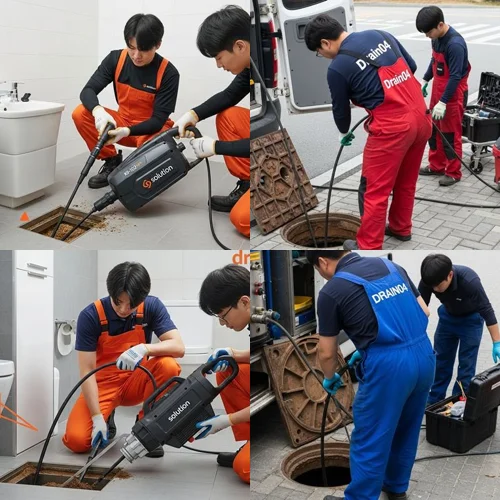 화정동 배수구막힘 트렌치 청소