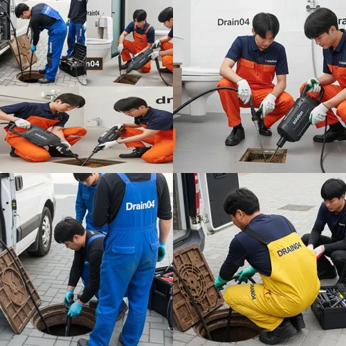 팔곡이동 배수구막힘 도금단지 배수구