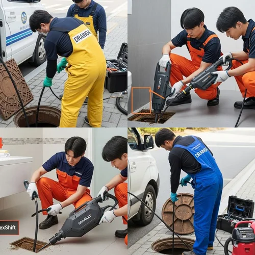 팔곡이동 배수구막힘 도금단지 배수구