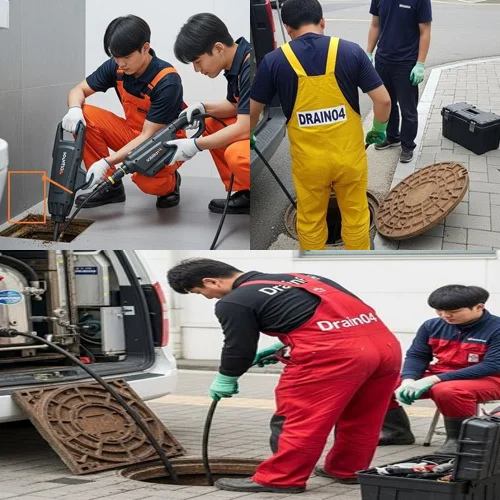 장하동 하수도막힘 하수관로