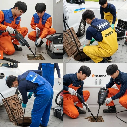 장상동 배수구막힘 횡주관 청소