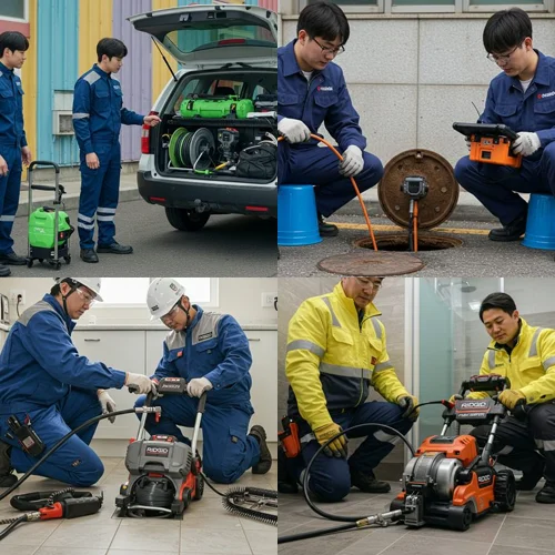 월피동 하수구 고압세척 현대아파트