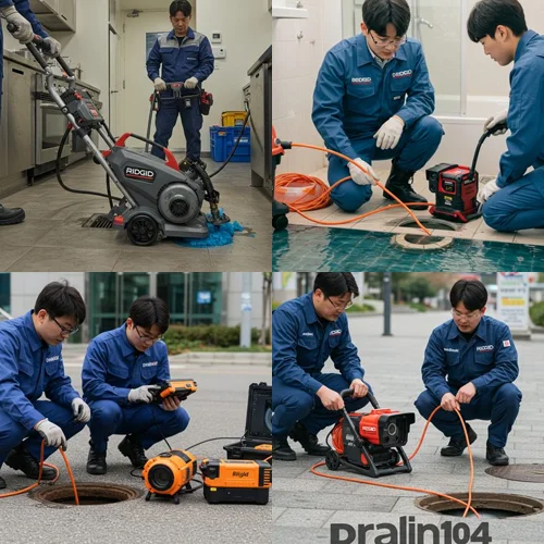 원곡동 하수구 고압세척 고기집 배관