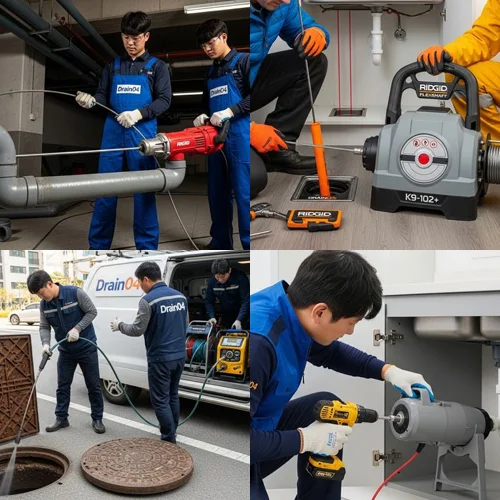 초지동 하수구막힘 아파트 단지