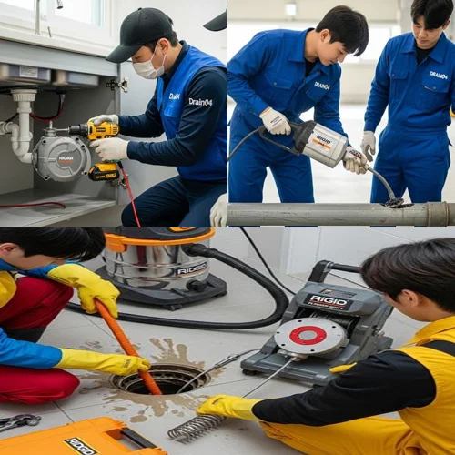 대부동 하수구막힘 펜션 바베큐장