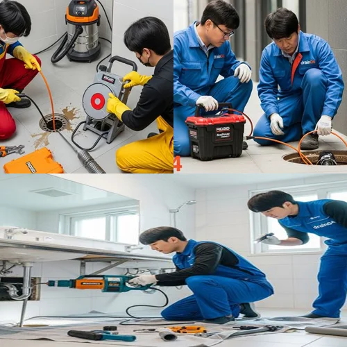 대부동 하수구막힘 펜션 바베큐장